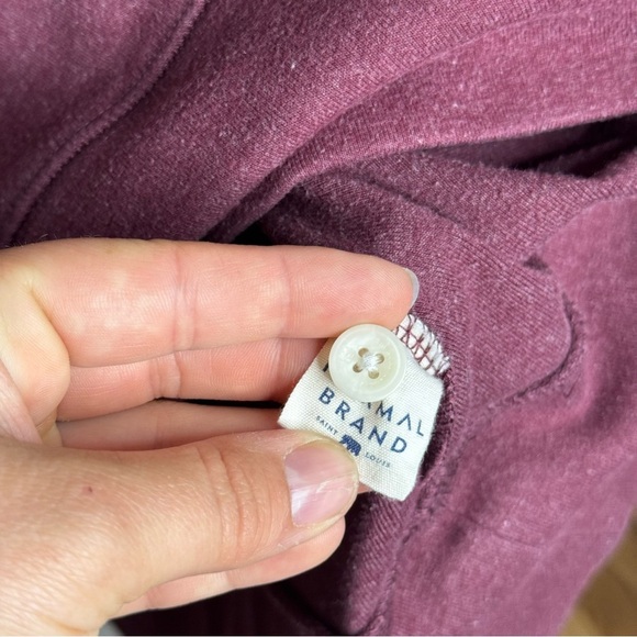 The Normal Brand Henley Hoodie Pullover Sweatshirt Mens Medium - Picture 9 of 12